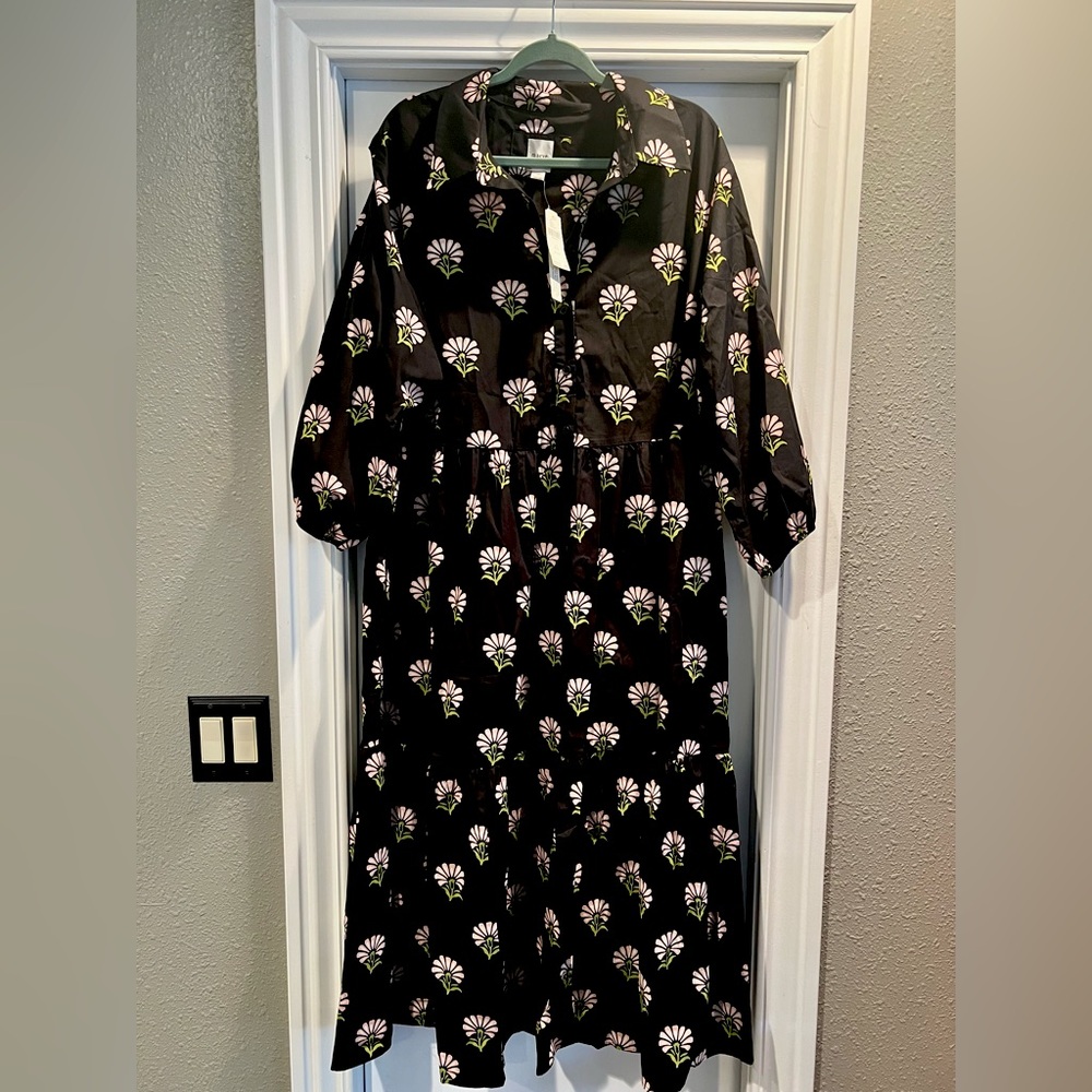 Anthropologie Bettina Tiered Shirt Dress by Maeve